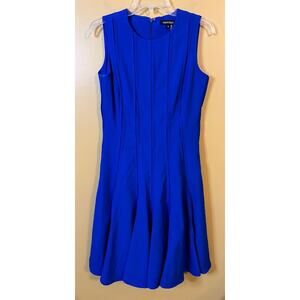 Ellen Tracy Royal Blue Fit & Flare Dress - Size 6